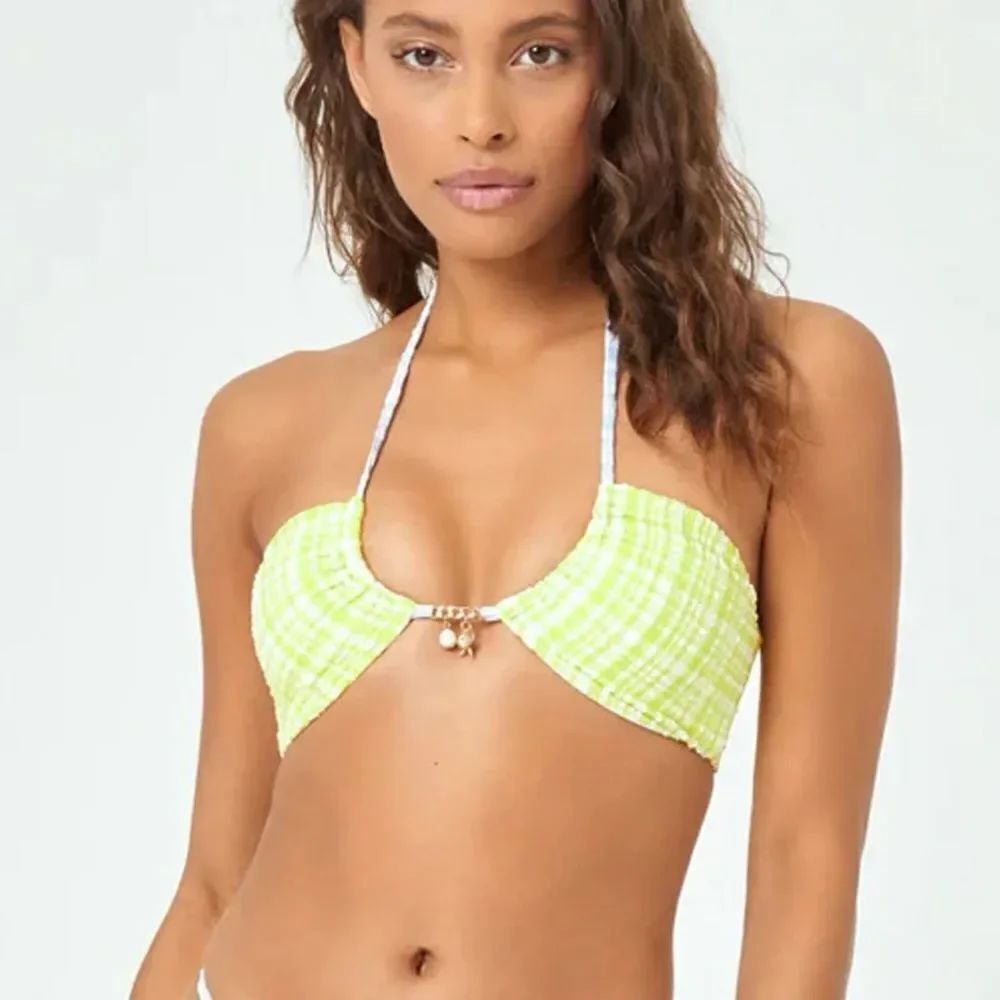 NEW L*SPACE AIMEE Limoncello Bikini Top Size Small